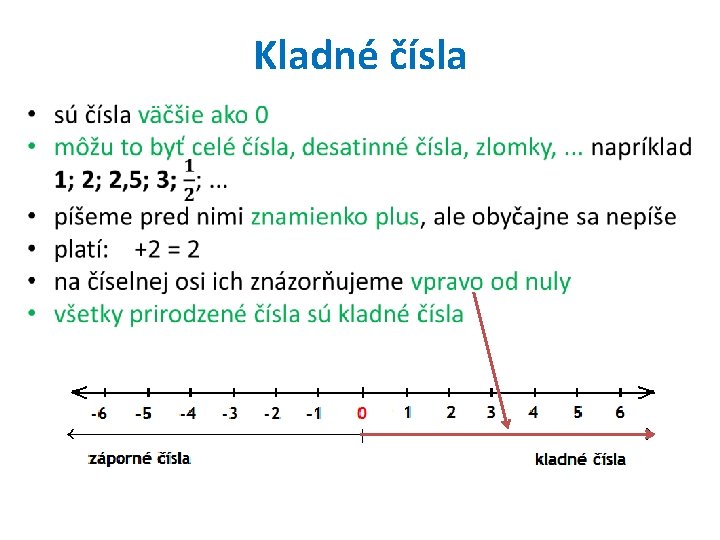 Kladné čísla • 