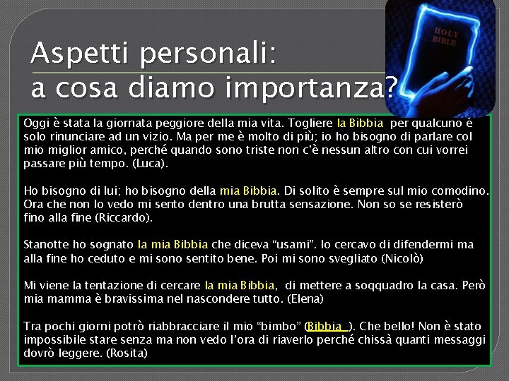 Aspetti personali: a cosa diamo importanza? Oggi è stata la giornata peggiore della mia Aspetti personali: a cosa diamo importanza? Oggi è stata la giornata peggiore della mia