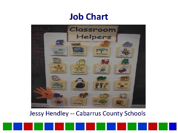 Job Chart Jessy Hendley -- Cabarrus County Schools 