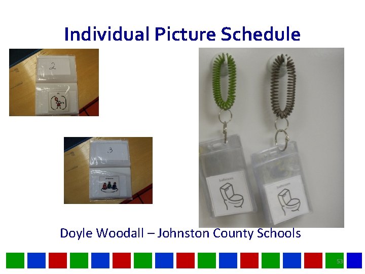 Individual Picture Schedule Doyle Woodall – Johnston County Schools 53 