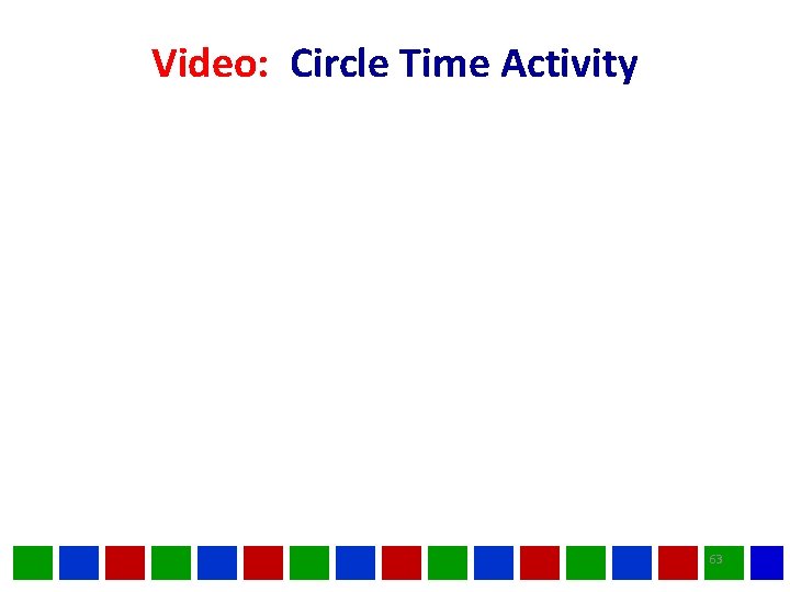 Video: Circle Time Activity 63 