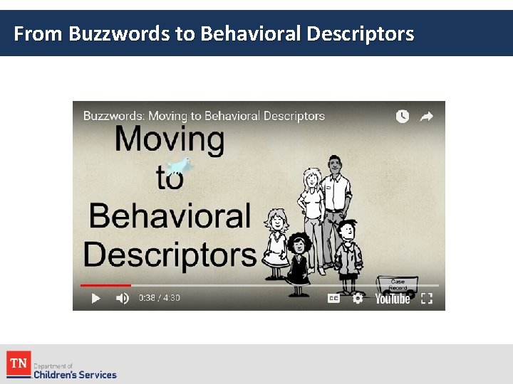From Buzzwords to Behavioral Descriptors 