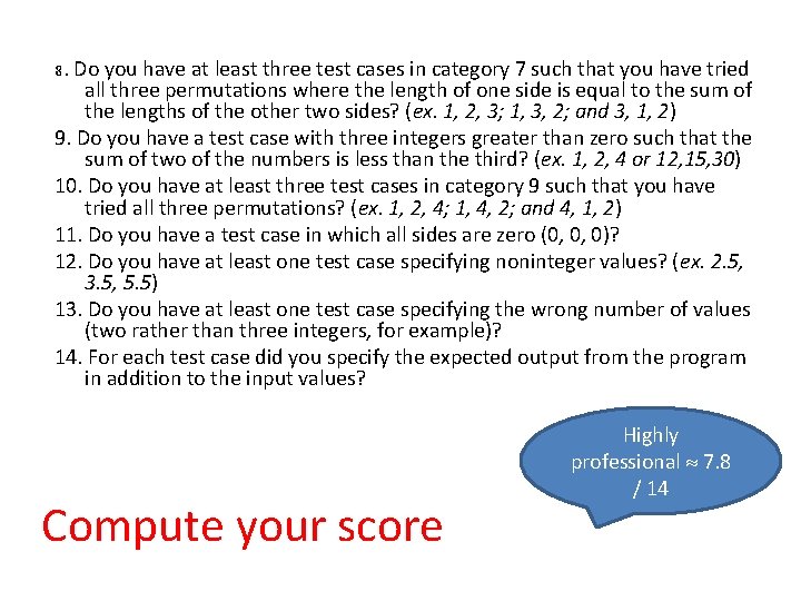 8. Do you have at least three test cases in category 7 such that