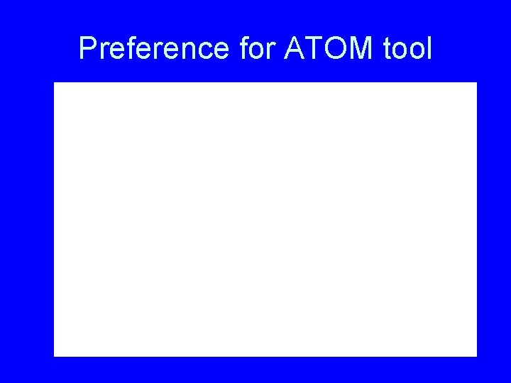 Preference for ATOM tool 