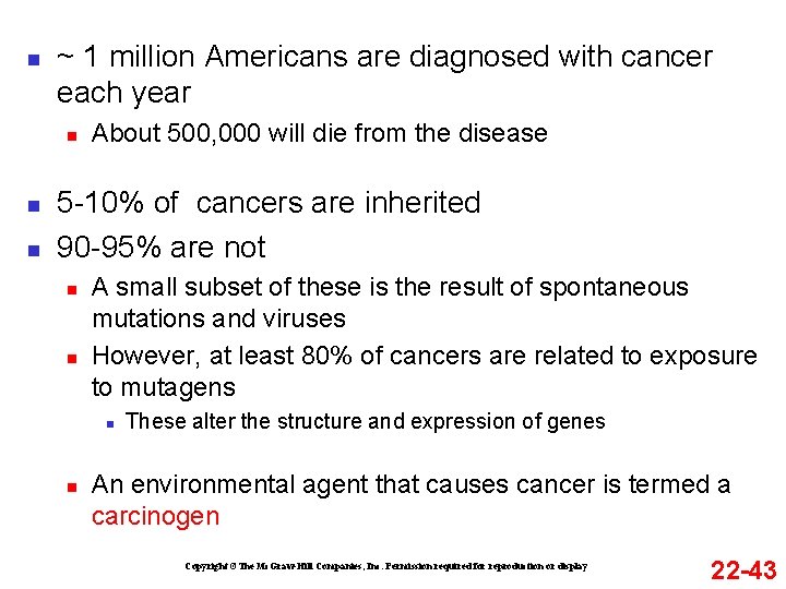 n ~ 1 million Americans are diagnosed with cancer each year n n n