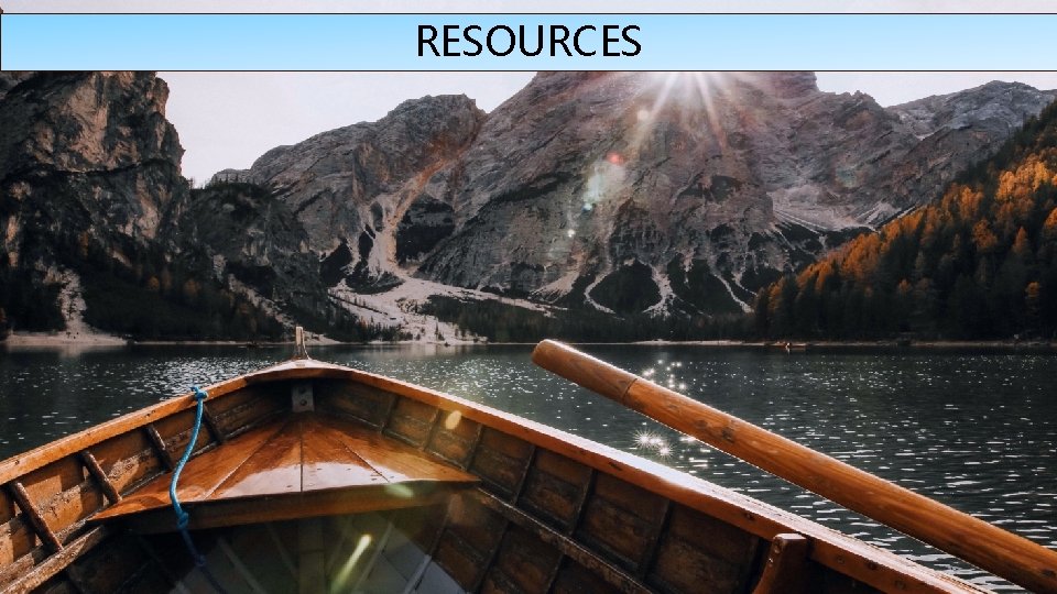 RESOURCES 