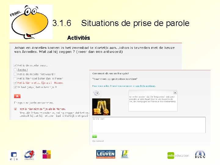 3. 1. 6 Situations de prise de parole Activités 