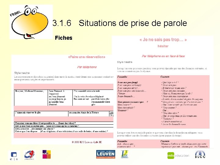 3. 1. 6 Situations de prise de parole Fiches 