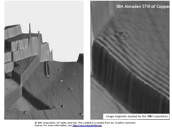 IBM Almaden STM of Copper Image originally created by the IBM Corporation. © IBM IBM Almaden STM of Copper Image originally created by the IBM Corporation. © IBM