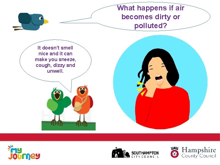 What happens if air becomes dirty or polluted? It doesn’t smell nice and it