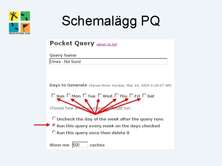 Schemalägg PQ 