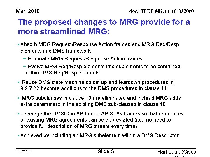 Mar. 2010 doc. : IEEE 802. 11 -10 -0320 r 0 The proposed changes