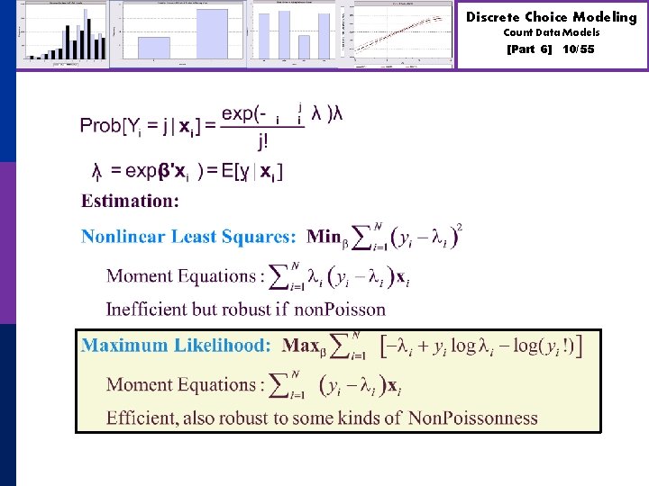 Discrete Choice Modeling Count Data Models [Part 6] 10/55 