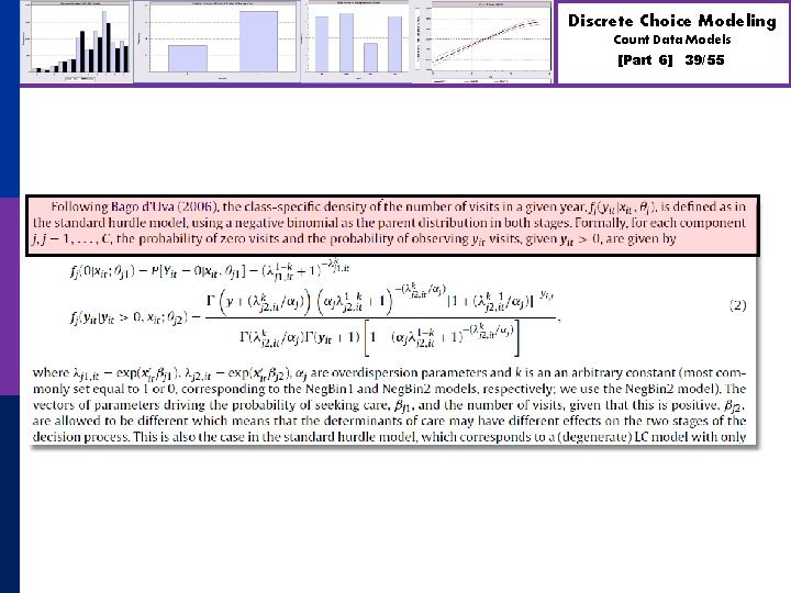 Discrete Choice Modeling Count Data Models [Part 6] 39/55 