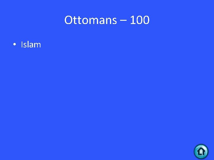 Ottomans – 100 • Islam 