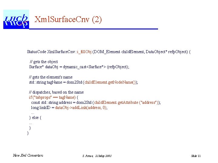 Xml. Surface. Cnv (2) Status. Code Xml. Surface. Cnv: : i_fill. Obj (DOM_Element child.