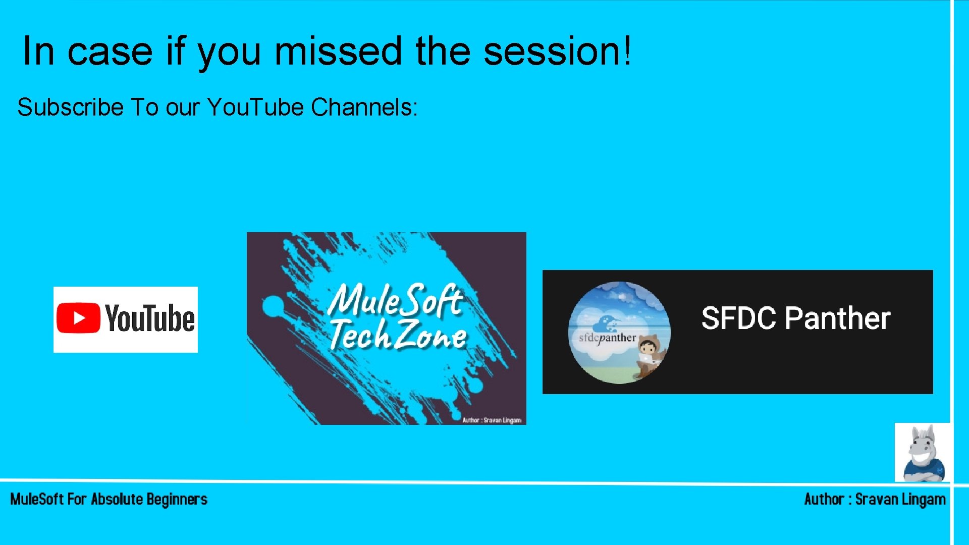 In case if you missed the session! Subscribe To our You. Tube Channels: In case if you missed the session! Subscribe To our You. Tube Channels: