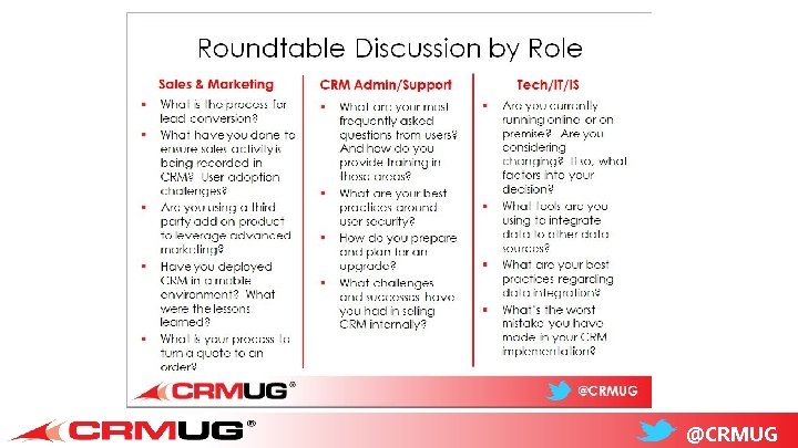 @CRMUG 