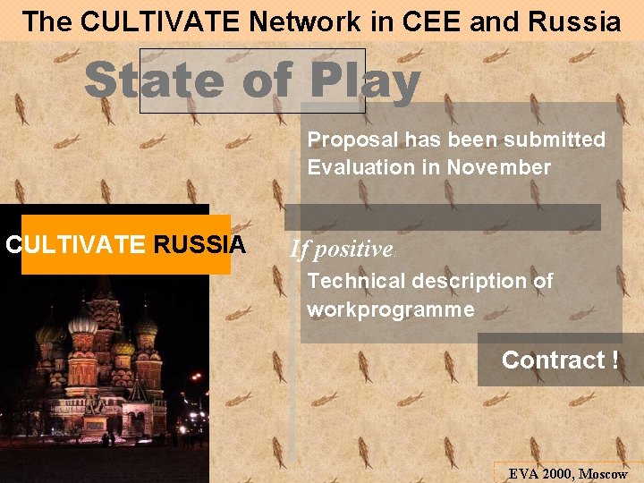 The CULTIVATE Network in CEE and Russia State of Play Proposal has been submitted