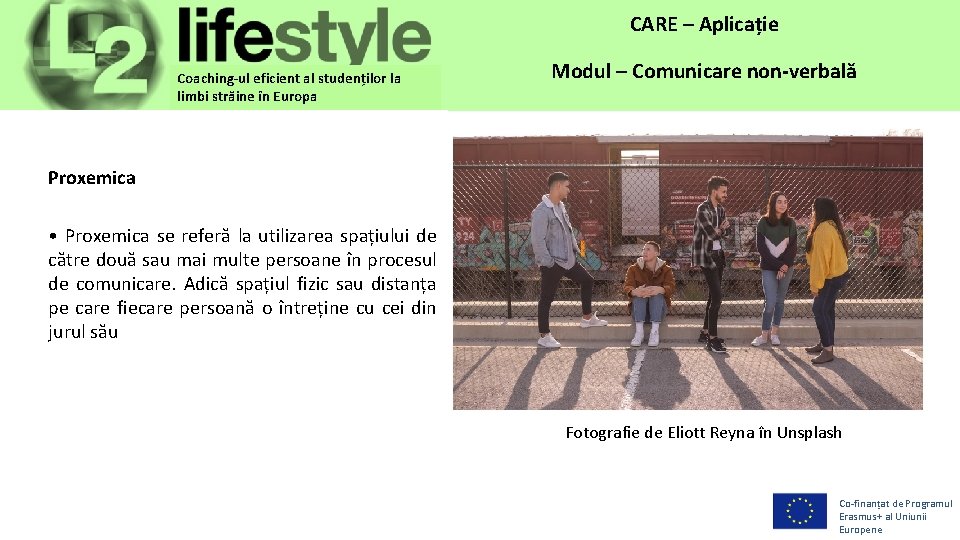 CARE– –Application Aplicație Coaching-ul eficient al studenților la limbi străine în Europa Module Modul––Non-verbal