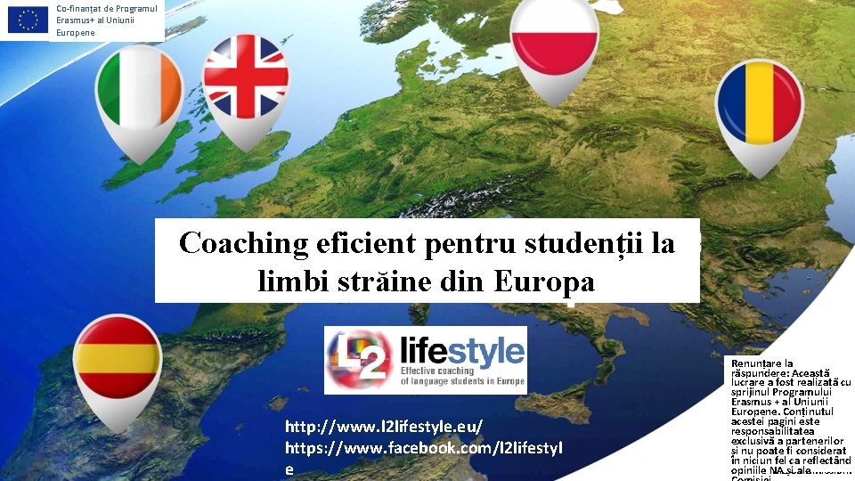 Co-finanțat de Programul Erasmus+ al Uniunii Europene Coaching eficient pentru studenții la limbi străine