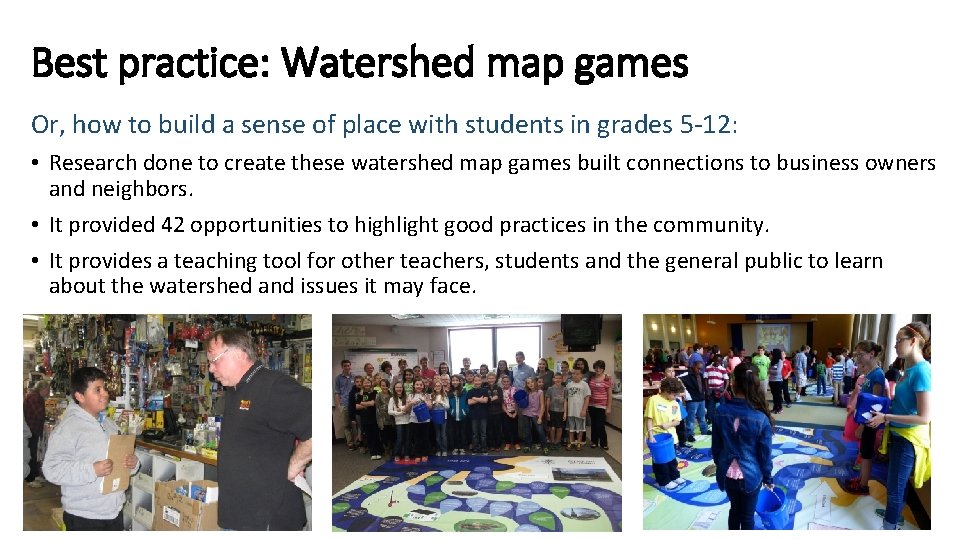 Best practice: Watershed map games Or, how to build a sense of place with