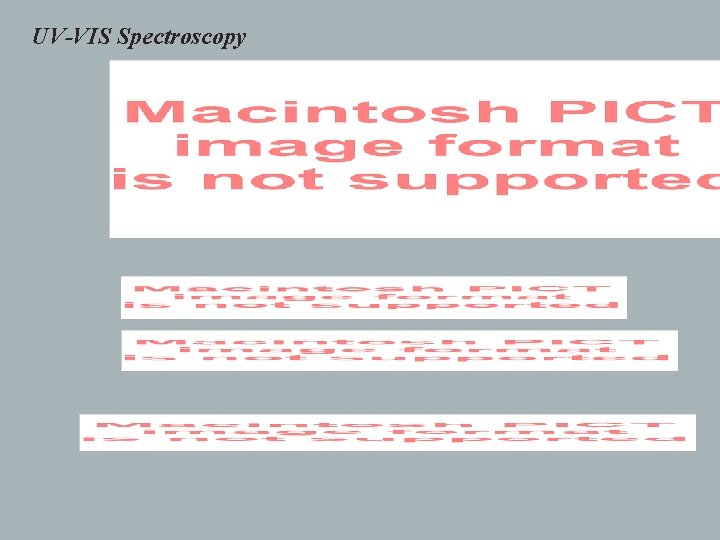 UV-VIS Spectroscopy 