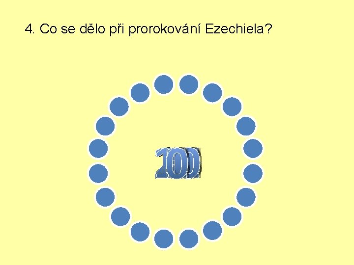 4. Co se dělo při prorokování Ezechiela? 10 11 12 13 14 15 16