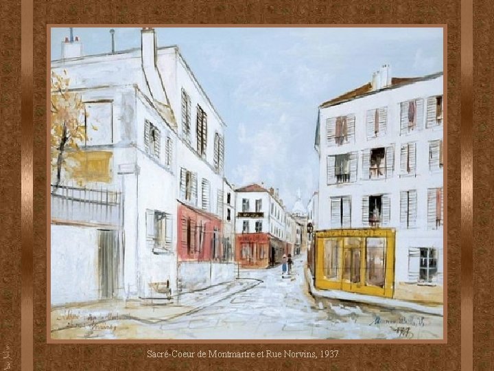 Sacré-Coeur de Montmartre et Rue Norvins, 1937 