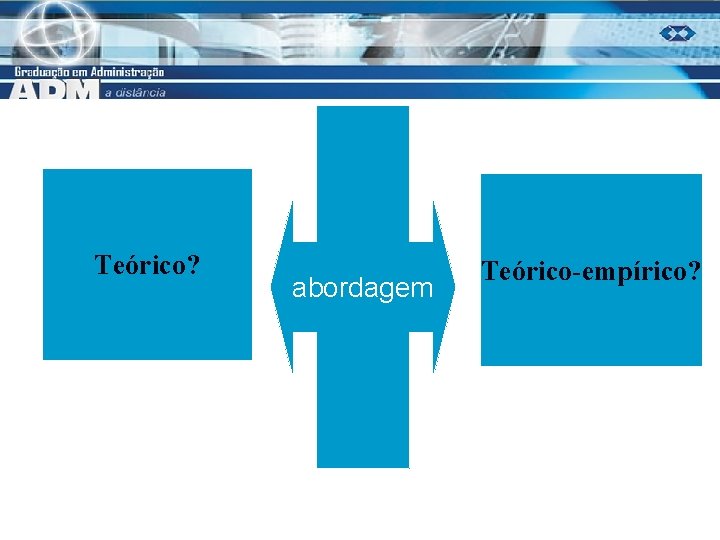 Teórico? abordagem Teórico-empírico? 