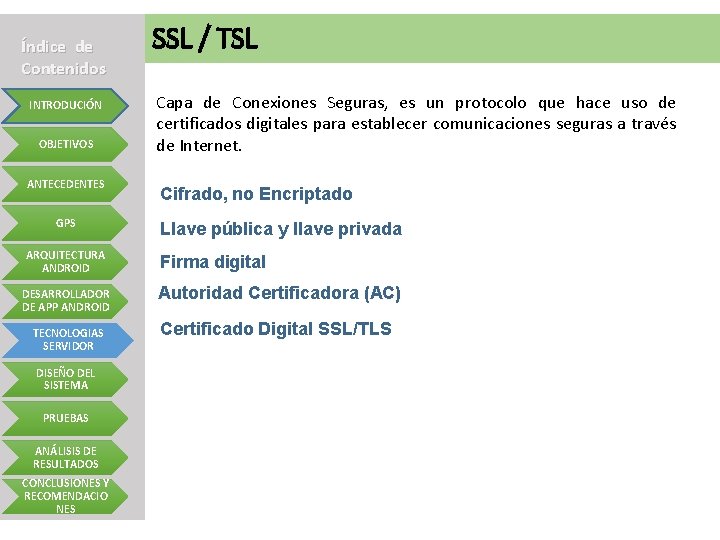 Índice de Contenidos INTRODUCIÓN OBJETIVOS ANTECEDENTES GPS ARQUITECTURA ANDROID DESARROLLADOR DE APP ANDROID TECNOLOGIAS