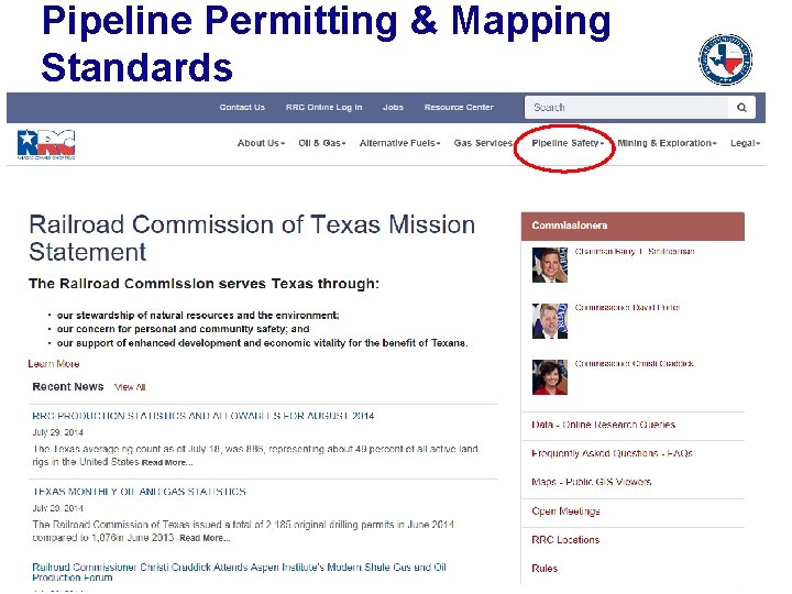 Pipeline Permitting & Mapping Standards Pipeline Permitting & Mapping Standards