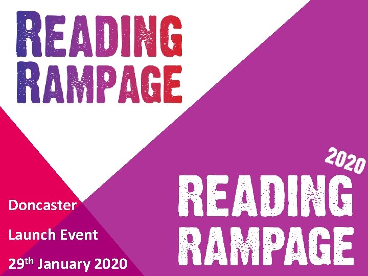 Doncaster Launch Event 29 th January 2020 