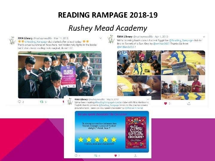 READING RAMPAGE 2018 -19 Rushey Mead Academy 