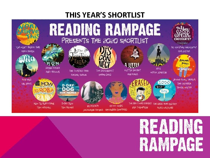 THIS YEAR’S SHORTLIST 