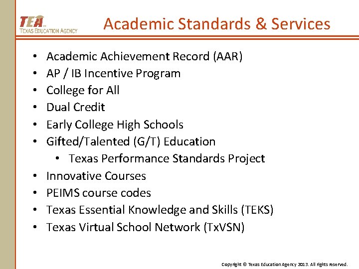 Academic Standards & Services • • • Academic Achievement Record (AAR) AP / IB
