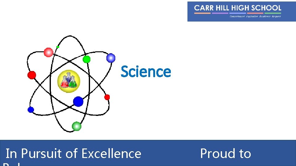 Science In Pursuit of Excellence Proud to 