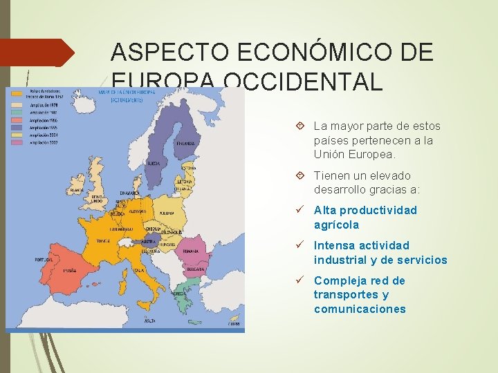 EUROPA NIVELES DE DESARROLLO ECONMICO EUROPA diversos niveles