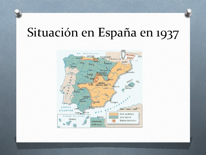 Situación en España en 1937 