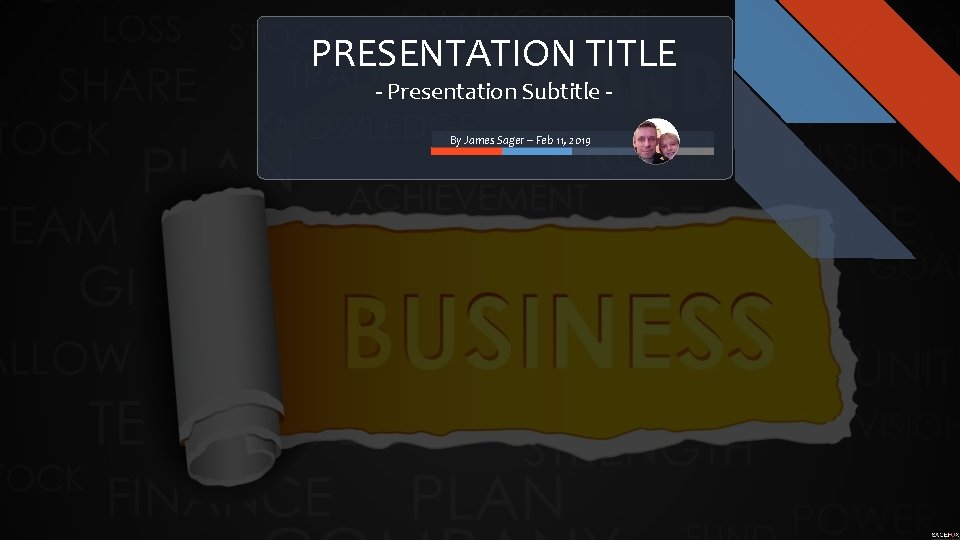 PRESENTATION TITLE - Presentation Subtitle By James Sager – Feb 11, 2019 