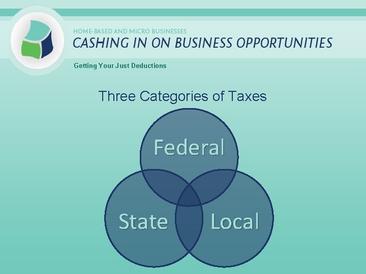 Getting Your Just Deductions Three Categories of Taxes Federal State Local 