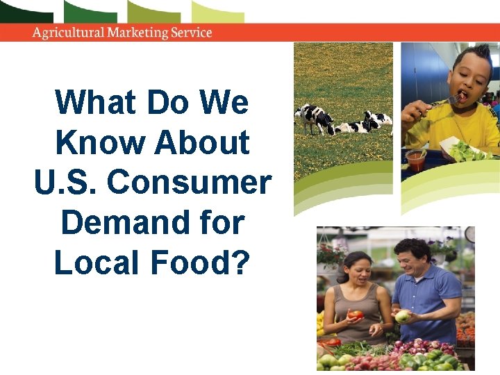 What Do We Know About U. S. Consumer Demand for Local Food? 