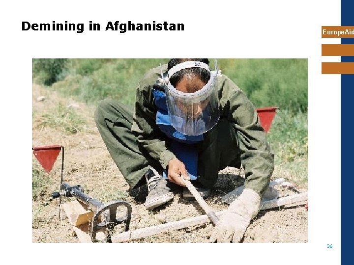 Demining in Afghanistan Europe. Aid 36 