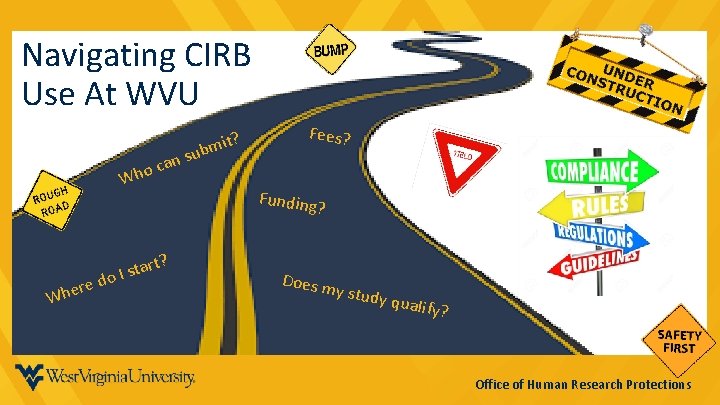 Navigating CIRB Use At WVU su n a oc Wh t? bmi Fees? Funding