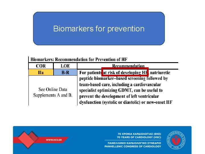 Biomarkers for prevention 
