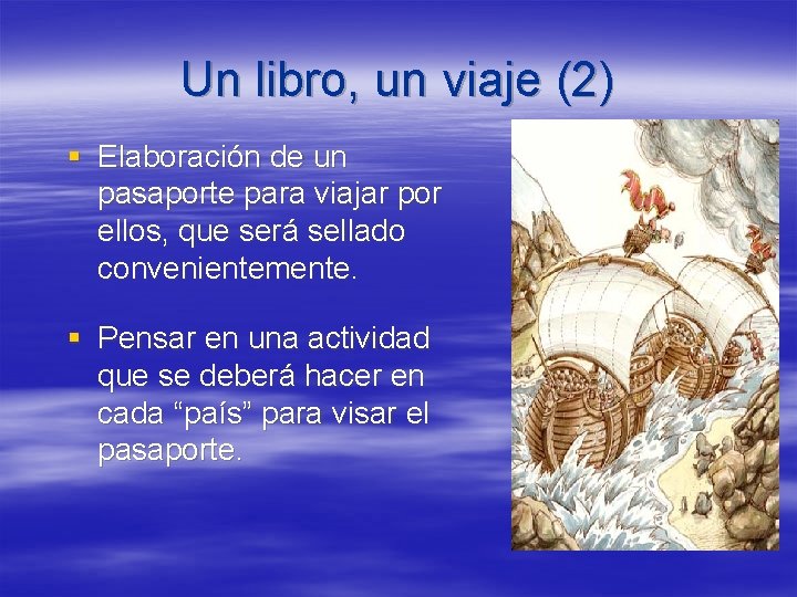 Un libro, un viaje (2) § Elaboración de un pasaporte para viajar por ellos,