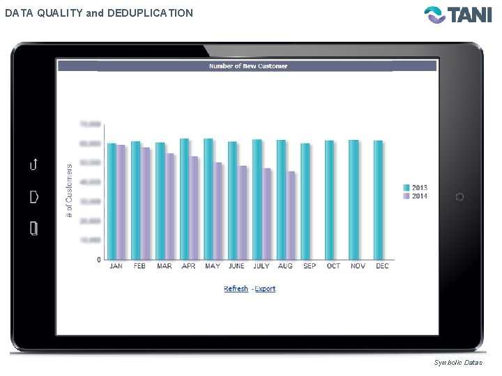 DATA QUALITY and DEDUPLICATION Symbolic Datas 