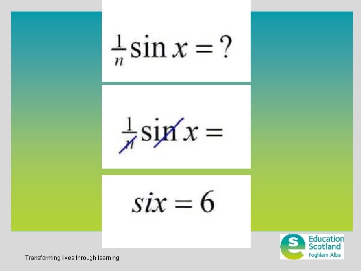 Transforming lives through learning 