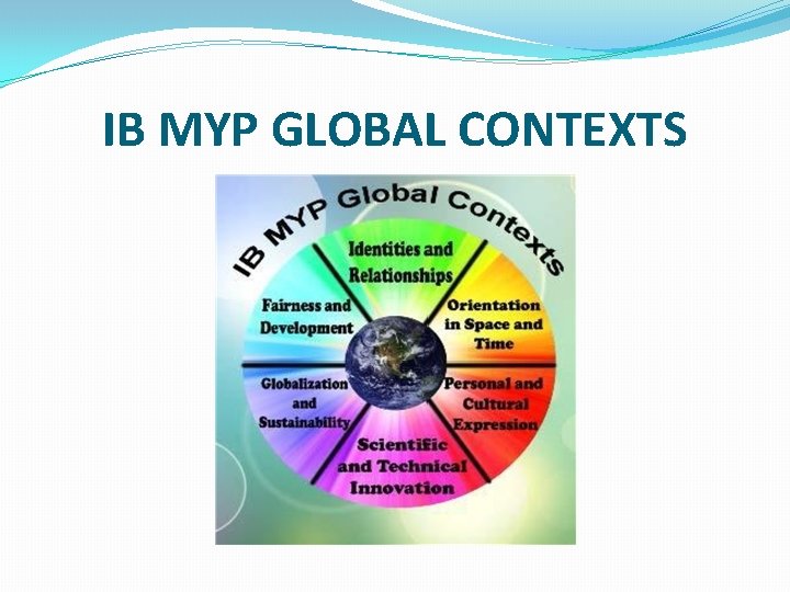 IB MYP GLOBAL CONTEXTS 