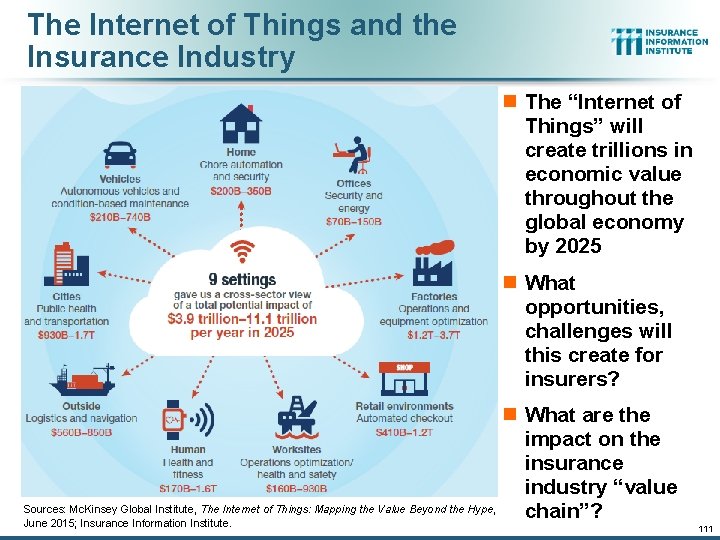 The Internet of Things and the Insurance Industry n The “Internet of Things” will